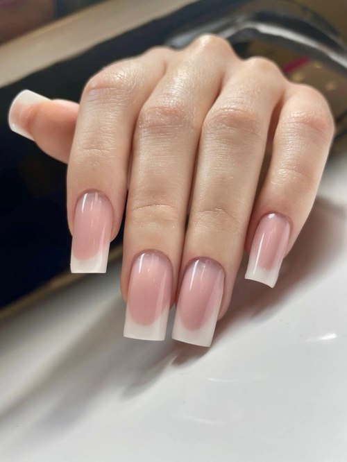 Sharp, clean cuticle line from precise e-file prep